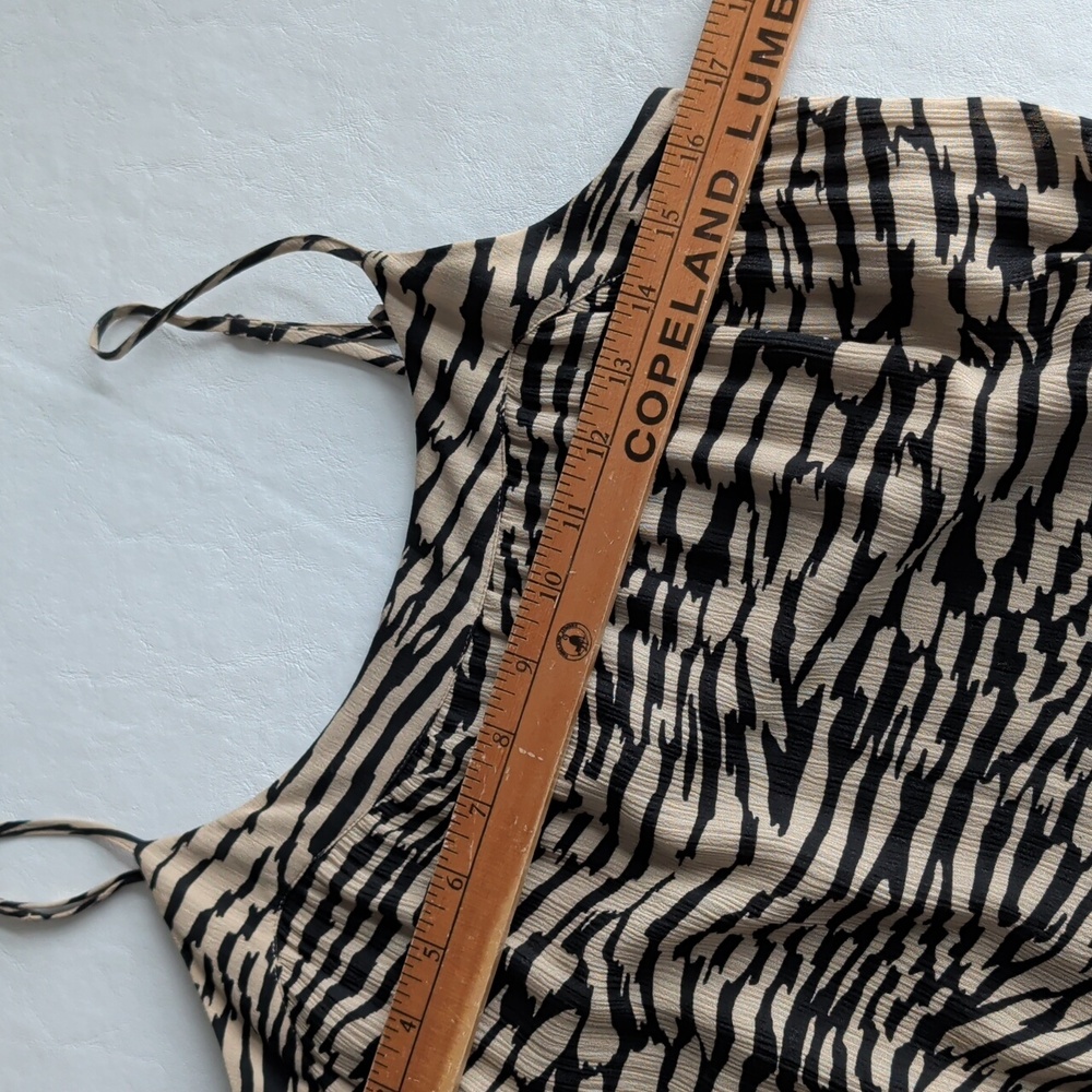 Rails Maty Sand Stone Maxi Animal Print Tiered Dress Women's Size Medium - Picture 5 of 9